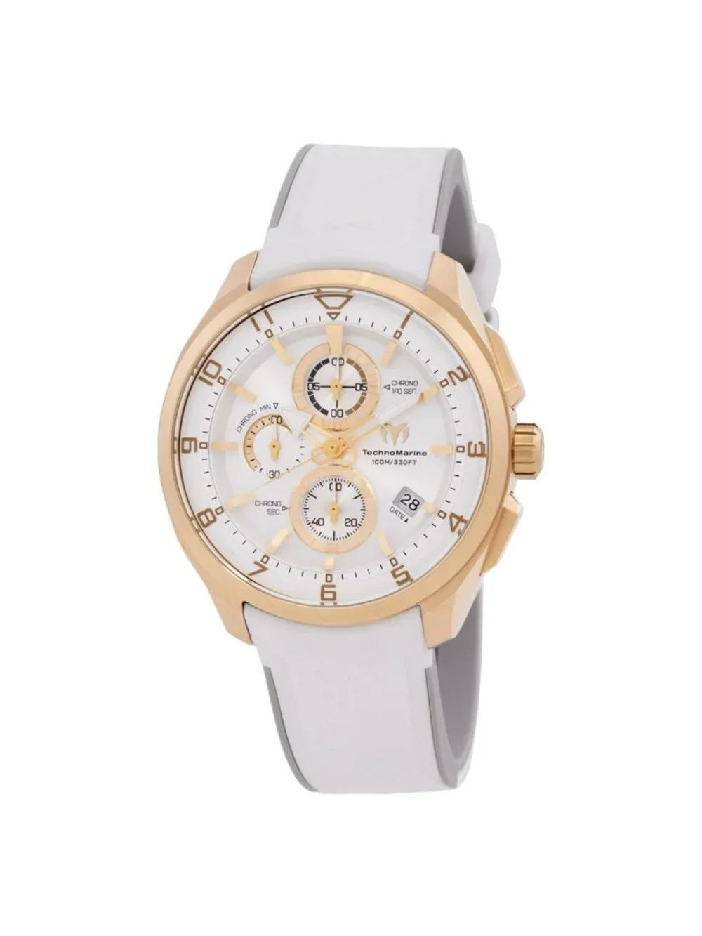 NWT Technomarine Ocean Chronograph Quartz Silver Dial Men's Watch